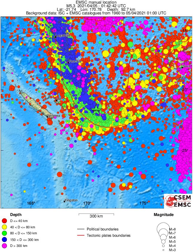 wide historical seismicity
