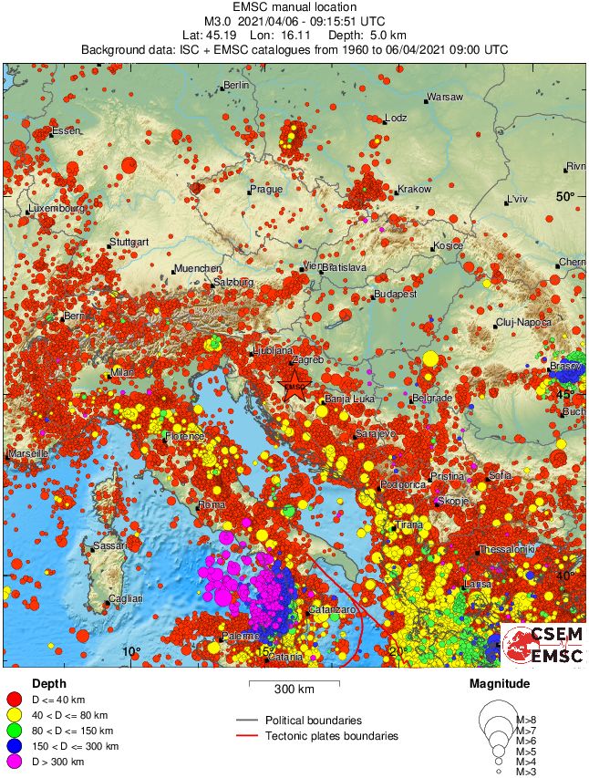wide historical seismicity