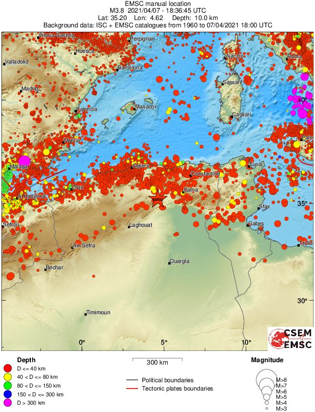 wide historical seismicity