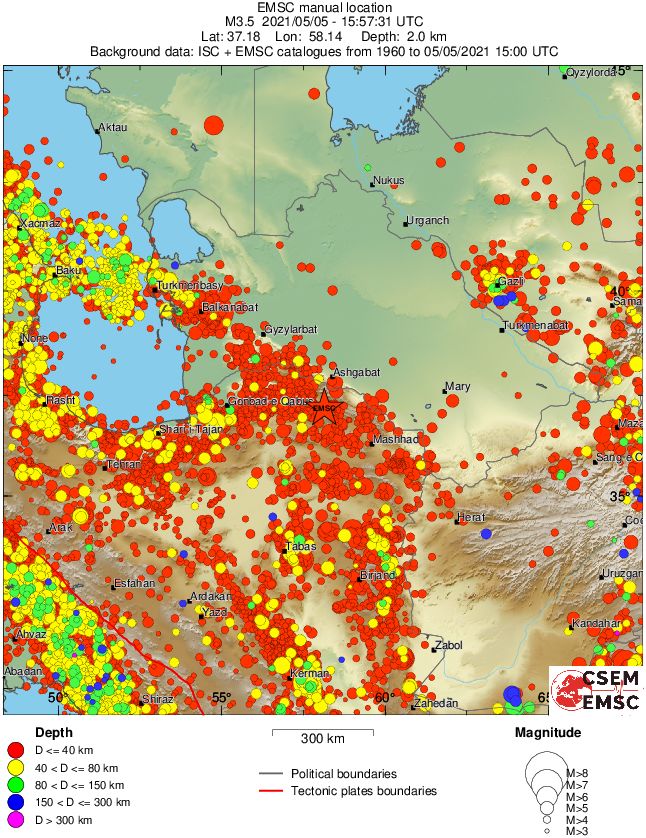 wide historical seismicity