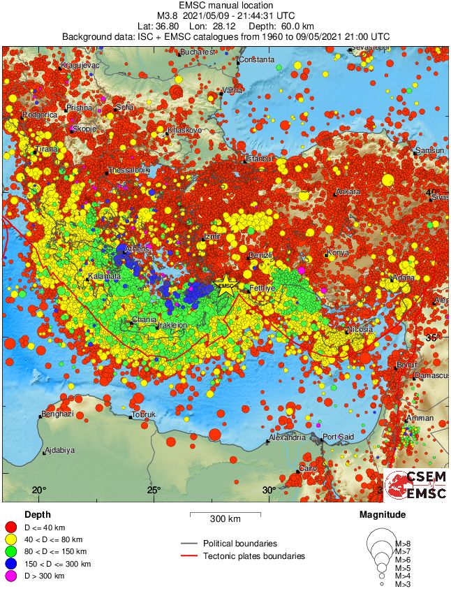 wide historical seismicity