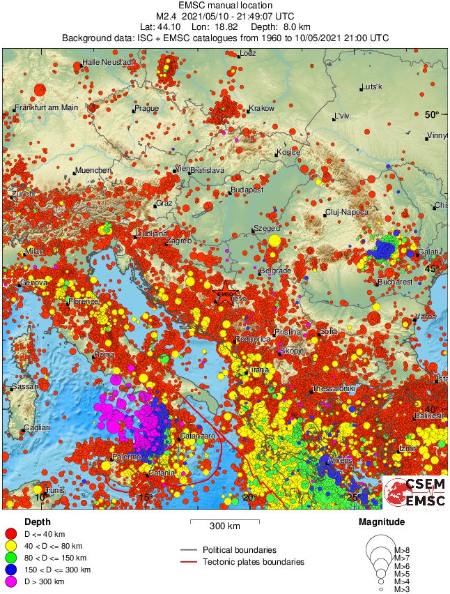 wide historical seismicity