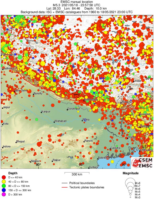 wide historical seismicity