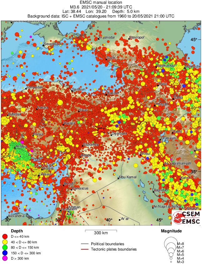 wide historical seismicity