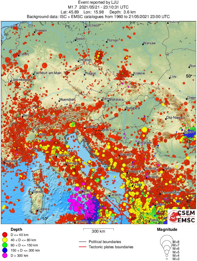 wide historical seismicity