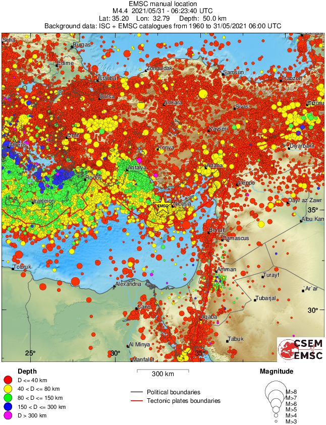wide historical seismicity