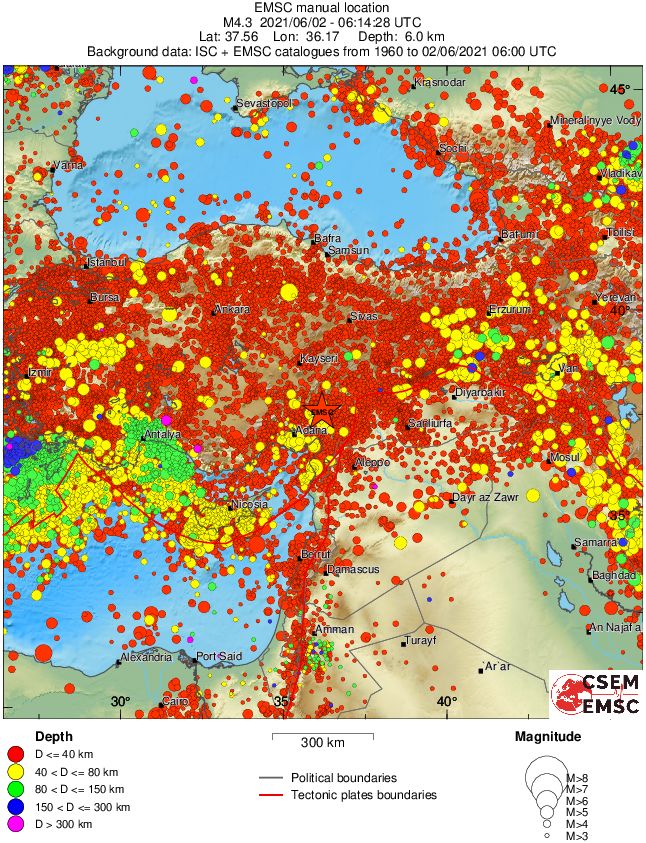 wide historical seismicity
