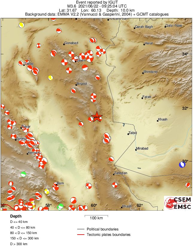 Regional moment Tensor