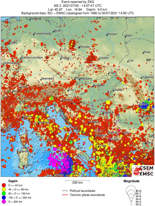wide historical seismicity
