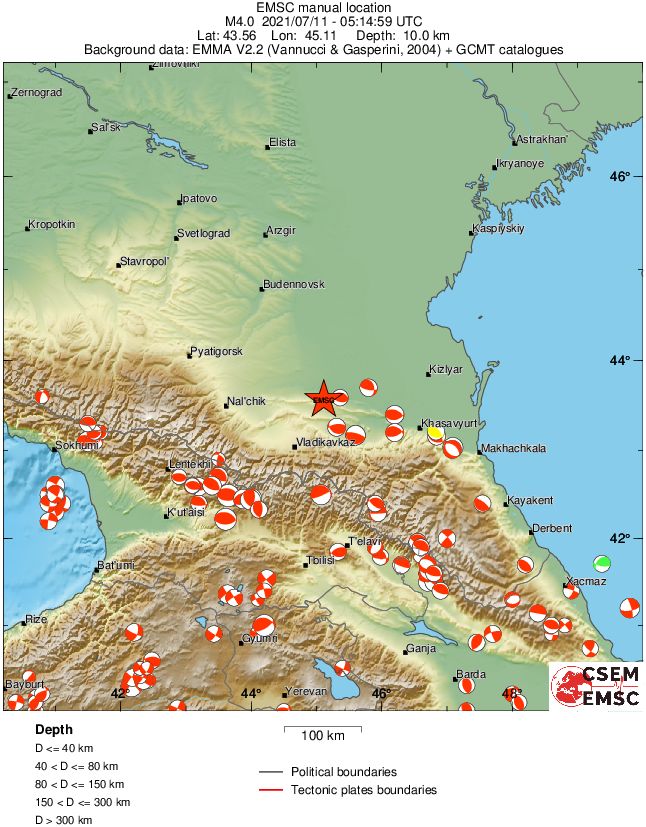 Regional moment Tensor