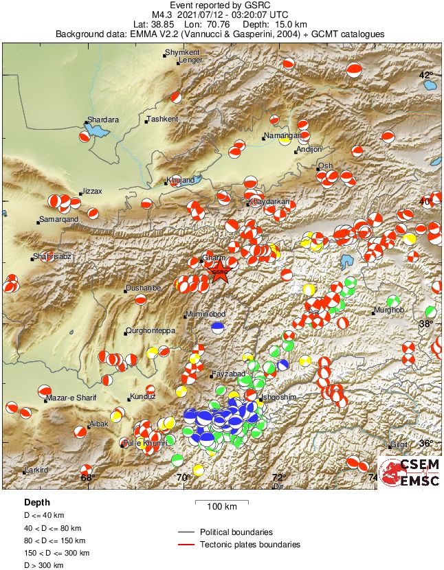 Regional moment Tensor