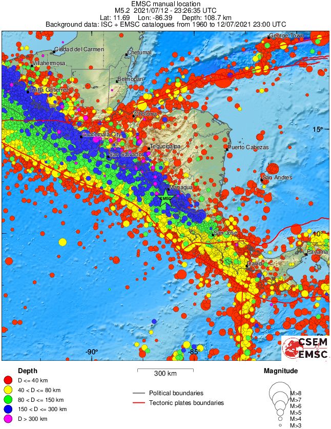 wide historical seismicity
