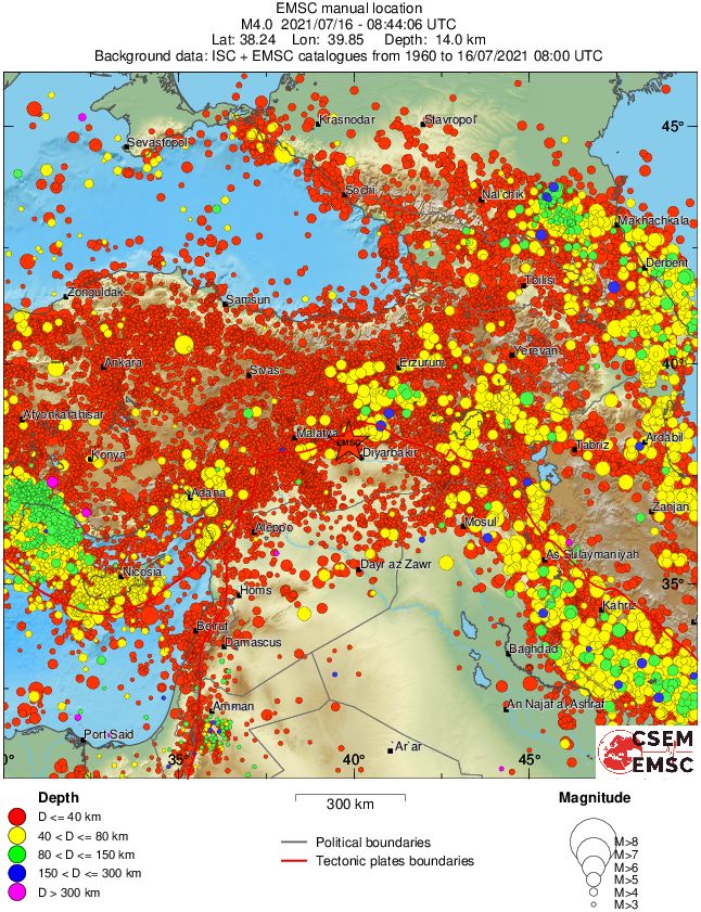wide historical seismicity