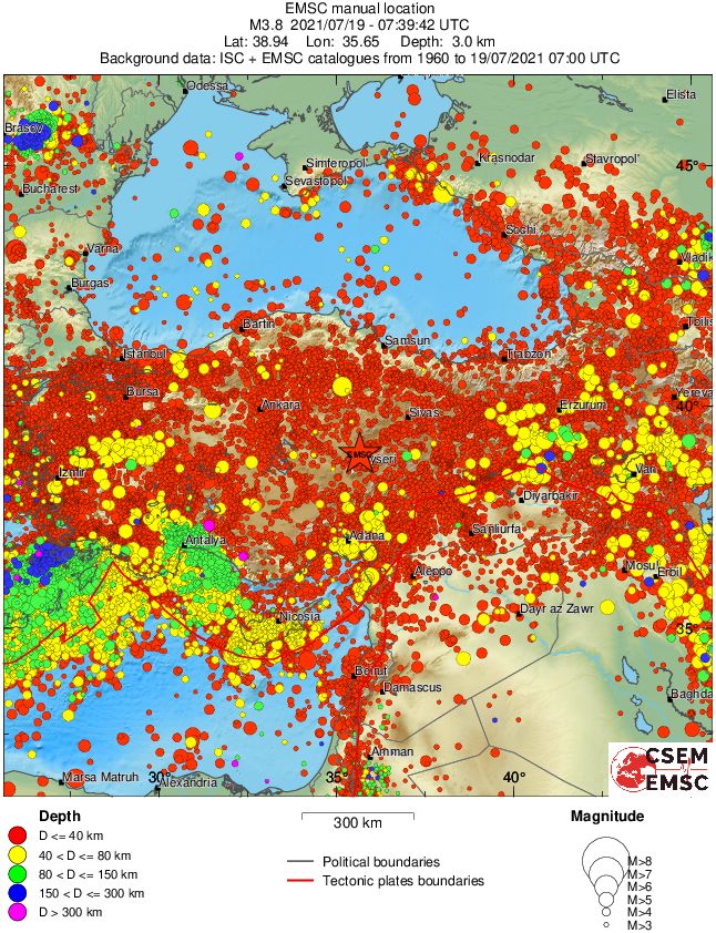 wide historical seismicity