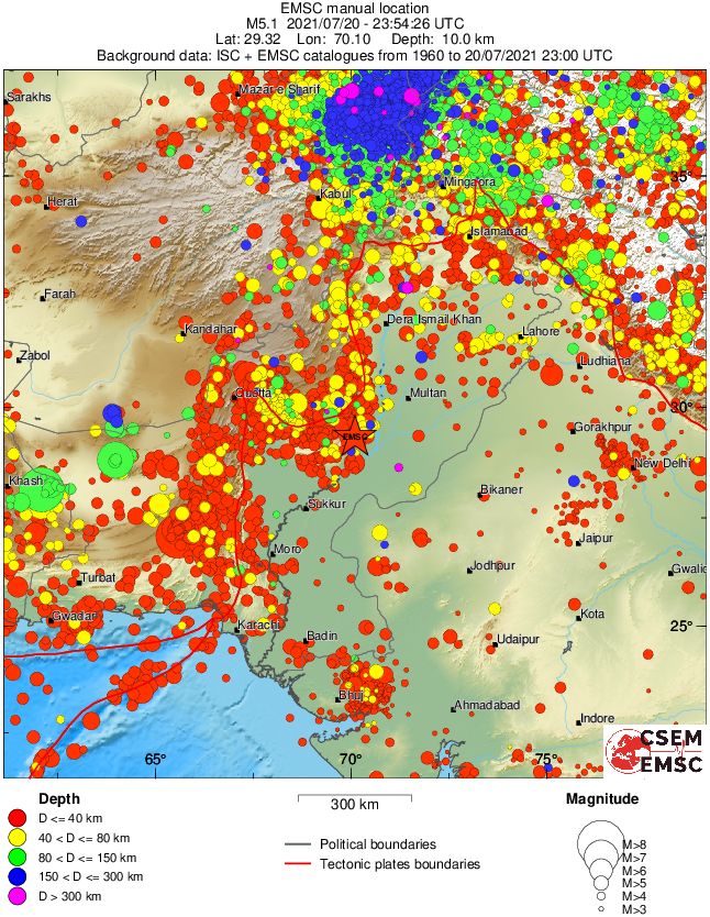 wide historical seismicity