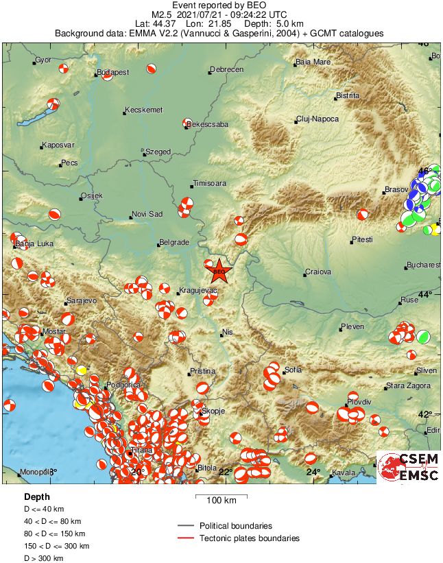 Regional moment Tensor