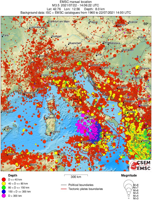 wide historical seismicity