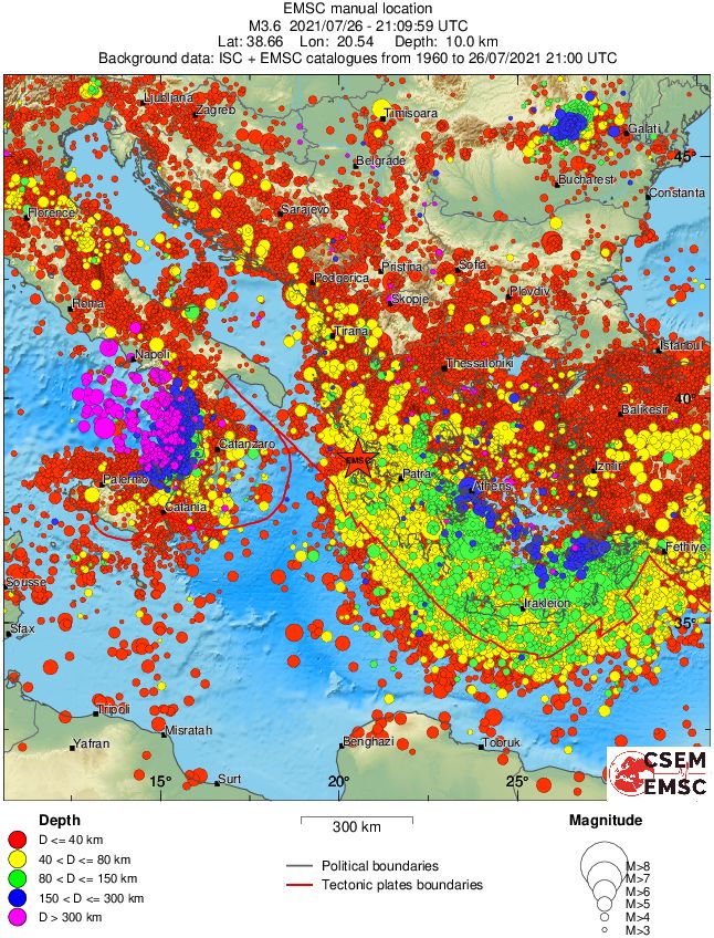 wide historical seismicity