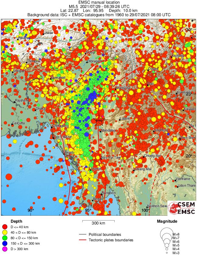 wide historical seismicity