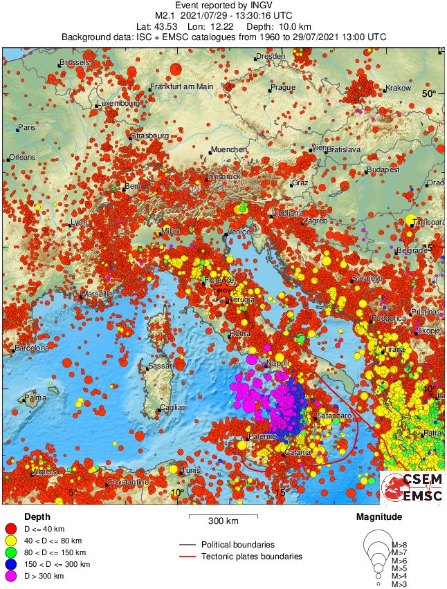 wide historical seismicity