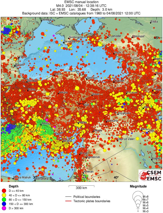 wide historical seismicity