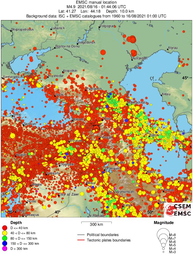 wide historical seismicity