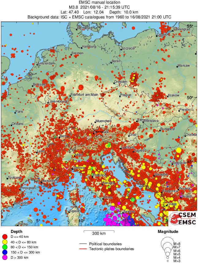 wide historical seismicity