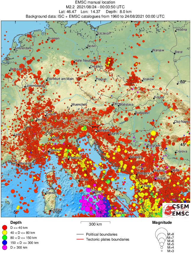 wide historical seismicity