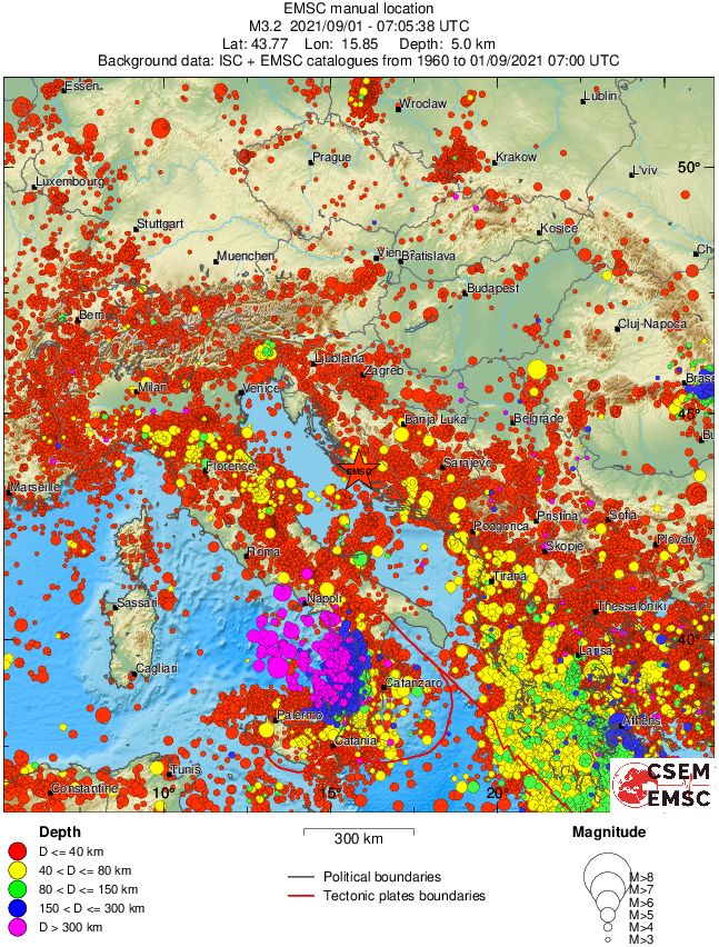 wide historical seismicity