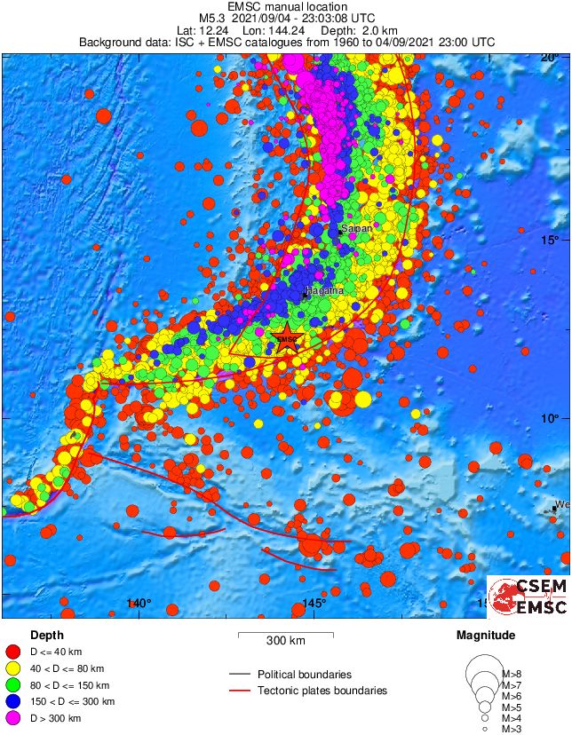 wide historical seismicity
