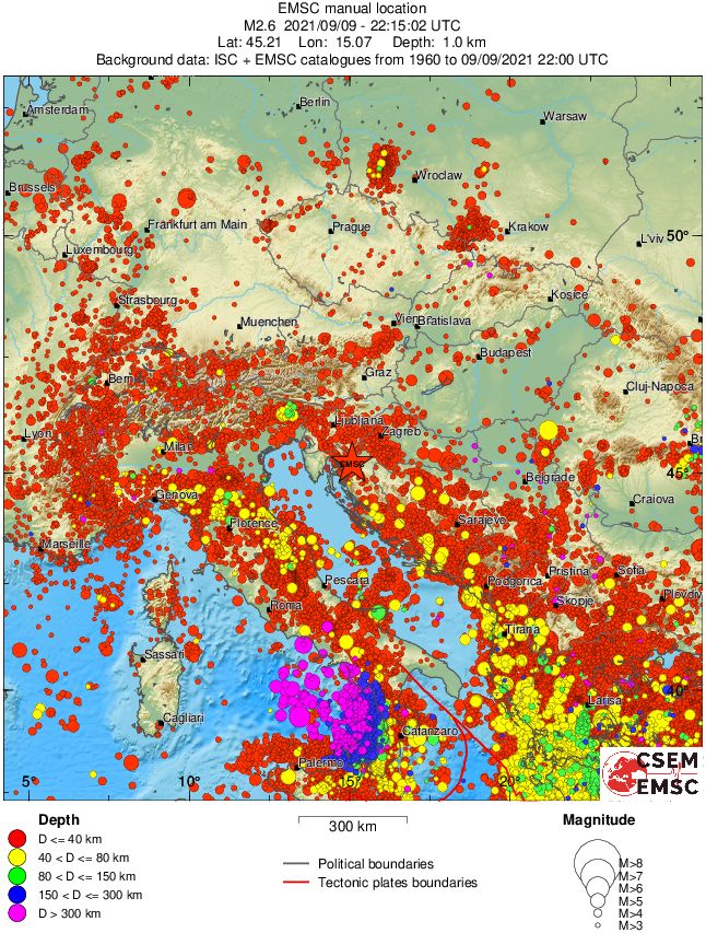 wide historical seismicity