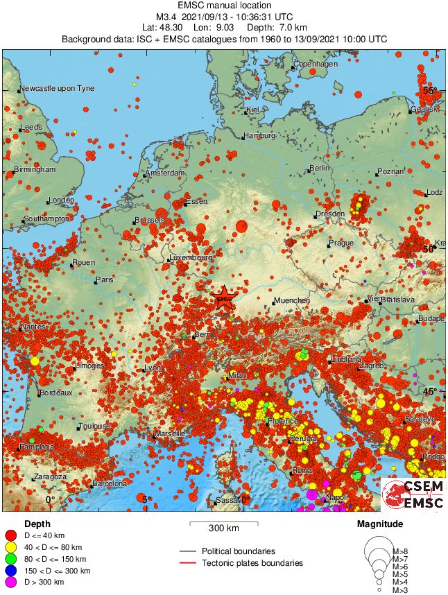 wide historical seismicity