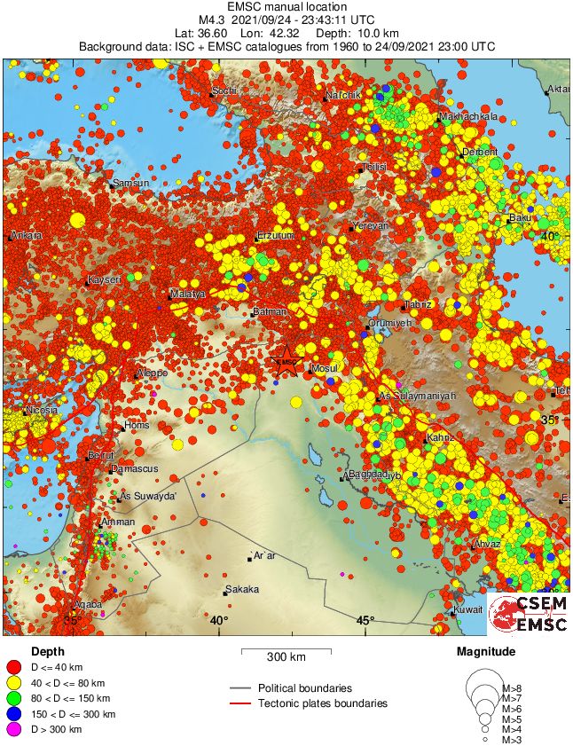 wide historical seismicity