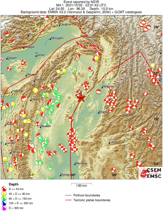 Regional moment Tensor