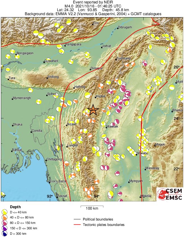 Regional moment Tensor