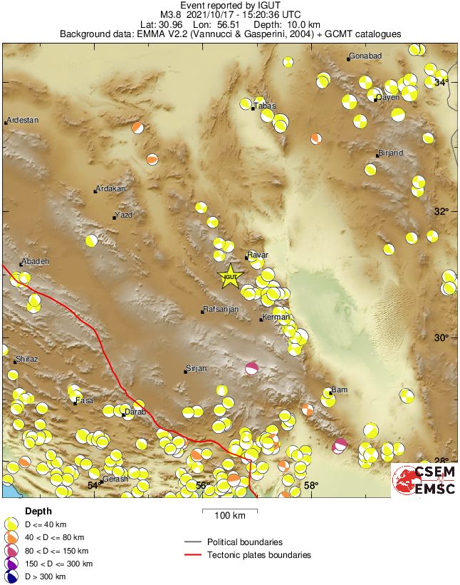 Regional moment Tensor