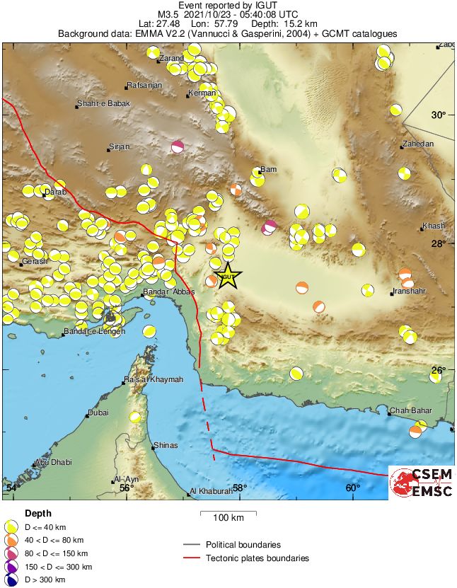Regional moment Tensor
