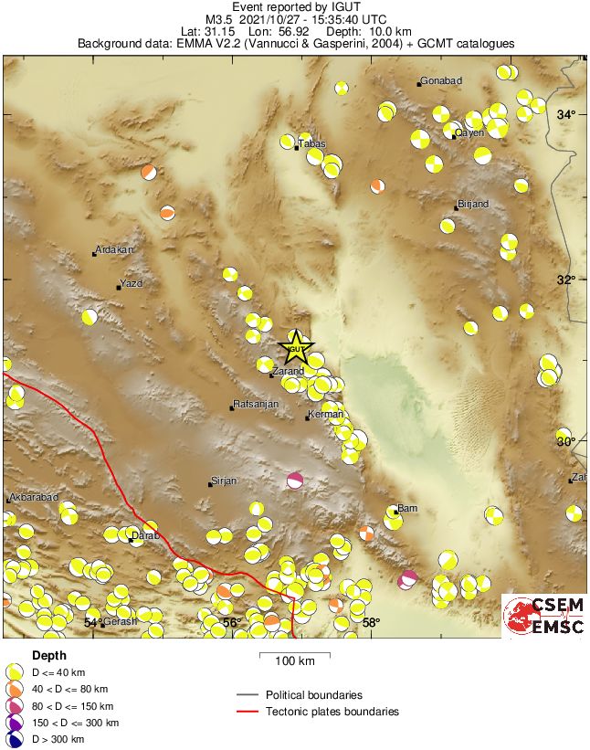 Regional moment Tensor