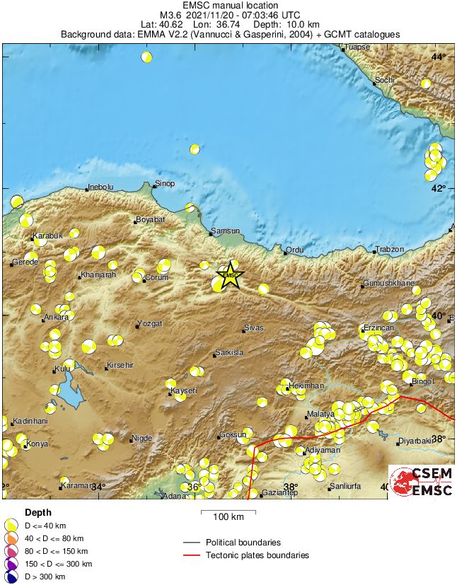 Regional moment Tensor