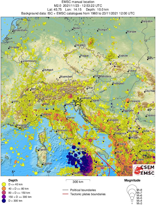 wide historical seismicity