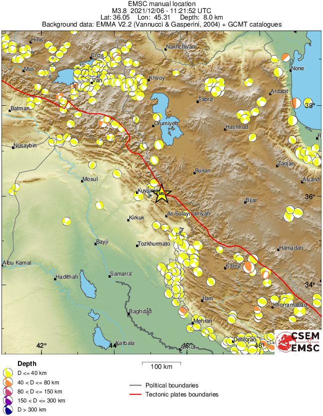 Regional moment Tensor