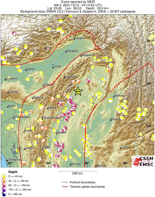Regional moment Tensor