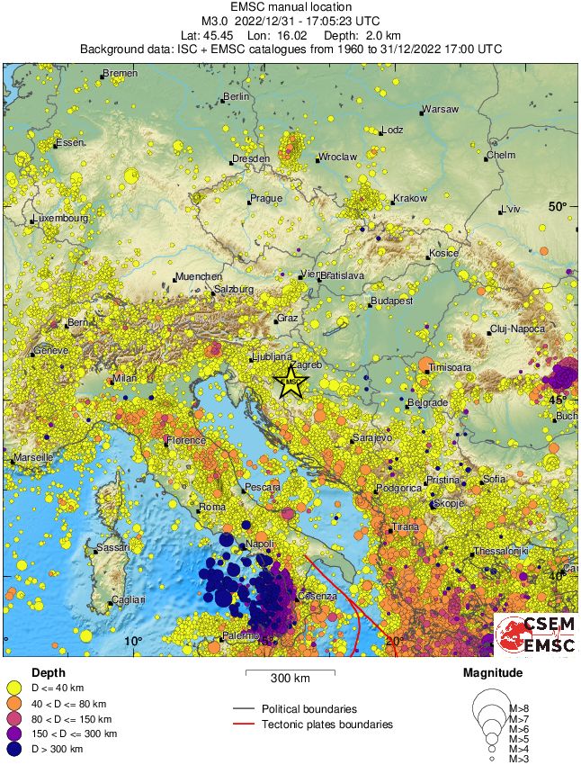 wide historical seismicity