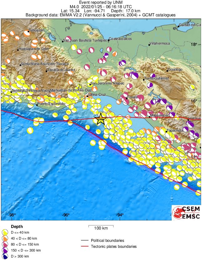 Regional moment Tensor