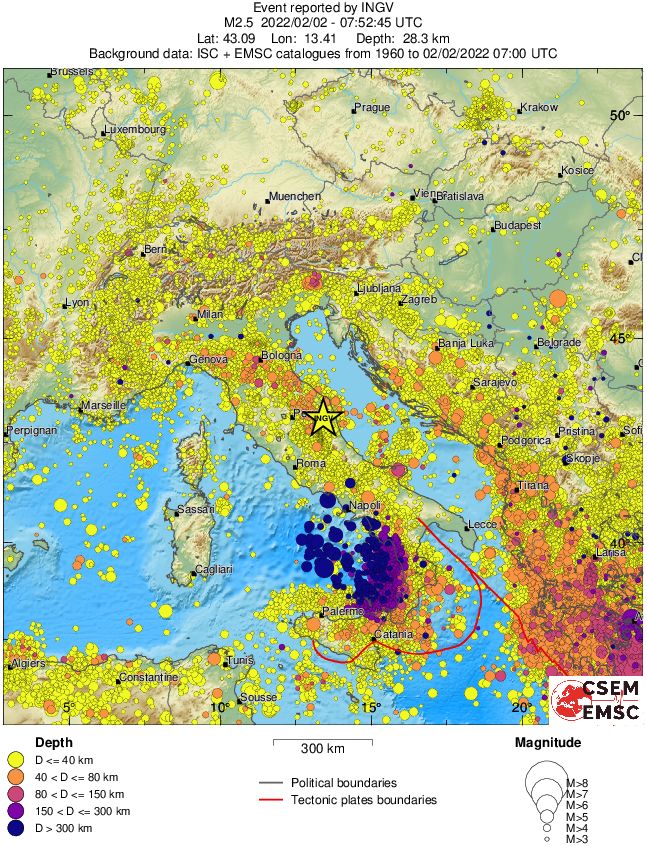wide historical seismicity