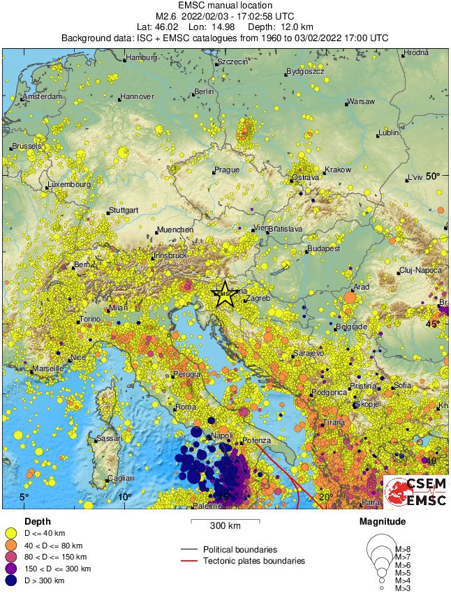 wide historical seismicity