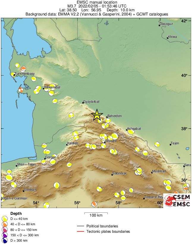 Regional moment Tensor