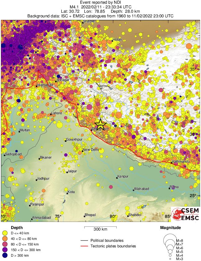 wide historical seismicity