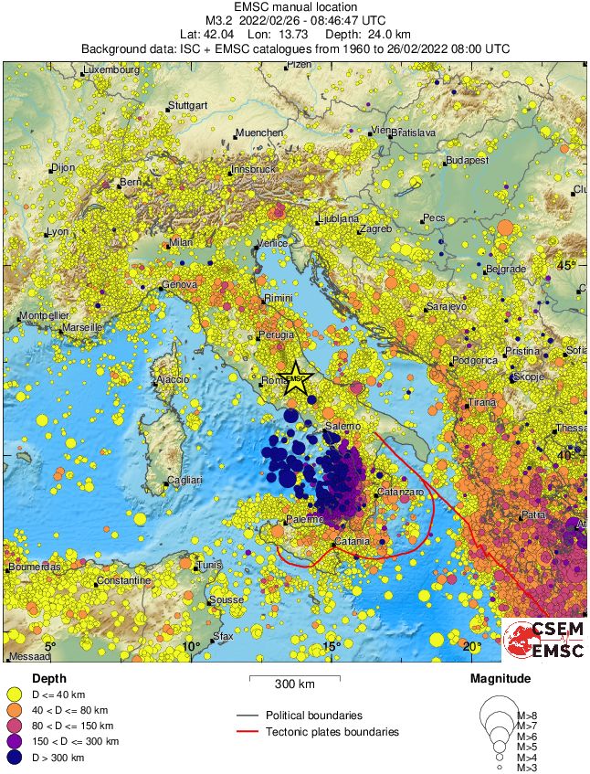wide historical seismicity