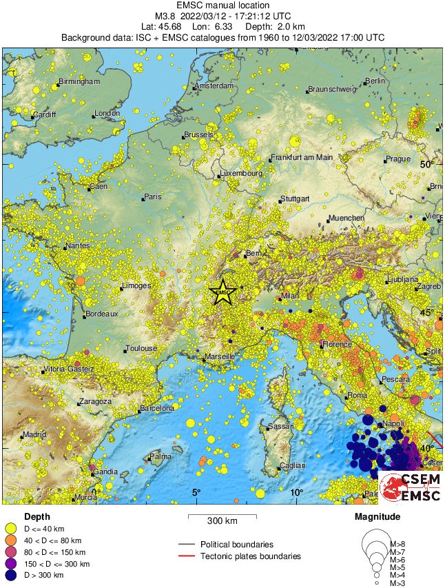 wide historical seismicity